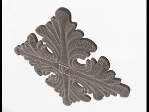 rosette ornament decoration cnc 3D Model