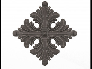 rosette ornament decoration cnc 3D Model