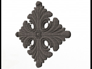 rosette ornament decoration cnc 3D Model