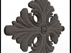 rosette ornament decoration cnc 3D Model