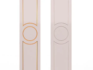 gardırop kapısı klasik 1 3D Model