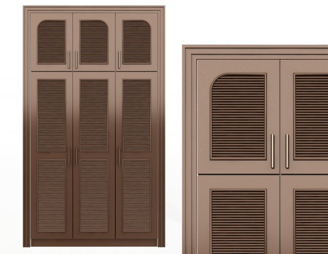 blinds wardrobe door classic 3 3D Модель .c4d .max .obj .3ds .fbx .stl .blend 