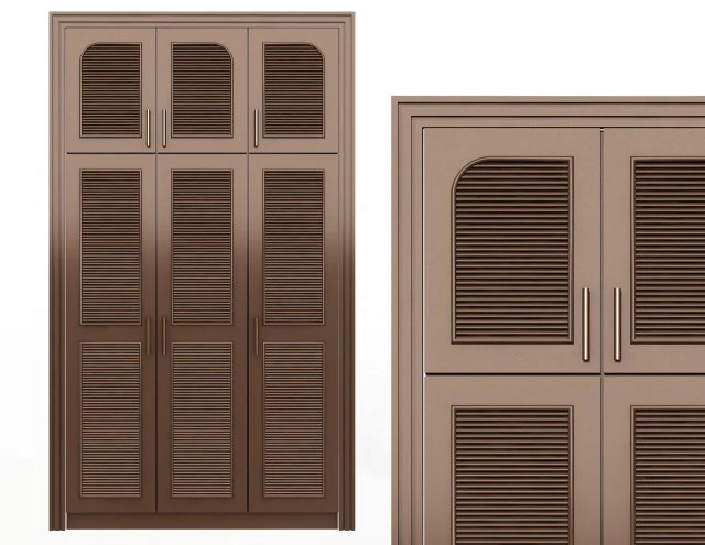 blinds wardrobe door classic 3 3D Model .c4d .max .obj .3ds .fbx .stl .blend