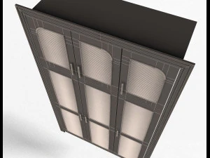blinds wardrobe door classic 3 3D Model