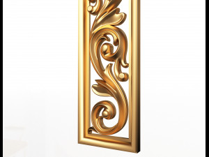 3d carved decorative panel 3D मॉडल
