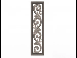 3d carved decorative panel 3D Model