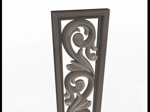 3d carved decorative panel 3D मॉडल