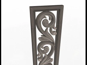 3d carved decorative panel 3D Model