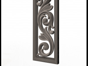3d carved decorative panel 3D मॉडल