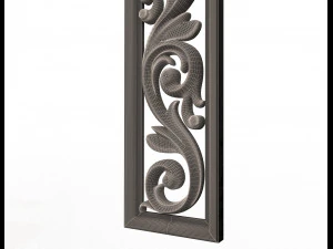 3d carved decorative panel 3D Model