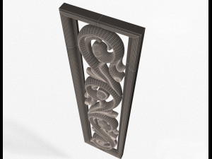 3d carved decorative panel 3D मॉडल
