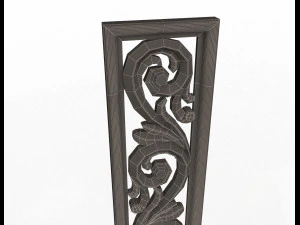 3d carved decorative panel 3D Model