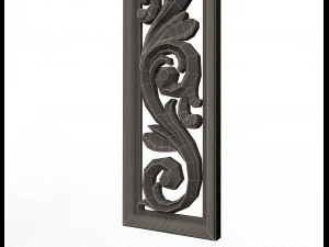 3d carved decorative panel 3D Model