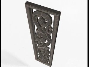 3d carved decorative panel 3D Model