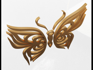 butterfly frame decoration Modelo 3D
