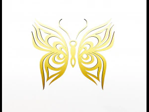 butterfly frame decoration 3D Model
