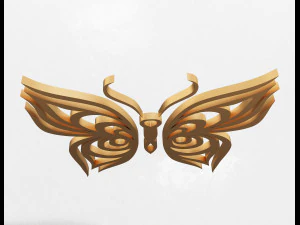 butterfly frame decoration 3D Model