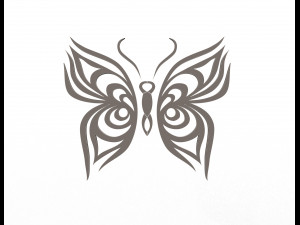 butterfly frame decoration 3D Модель