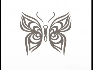butterfly frame decoration 3D Model