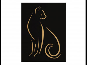 cat frame decoration 3D Model