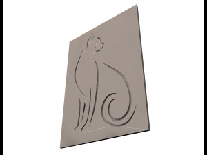 cat frame decoration 3D Model