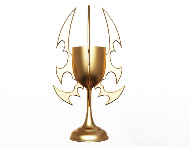 charlice bronze molding decoration 3D Model .c4d .max .obj .3ds .fbx .stl .blend 