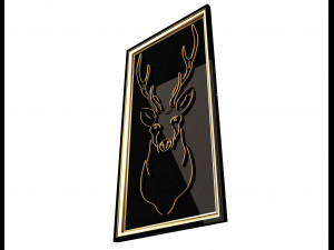 deer frame decoration 3D-Modell