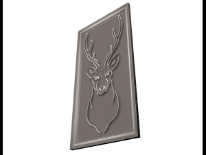 deer frame decoration 3D-Modell