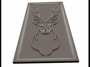 deer frame decoration 3D-Modell