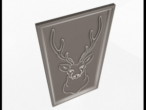 deer frame decoration 3D-Modell