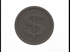 dollar gold coins Modelo 3D