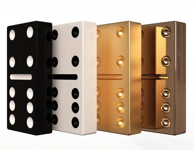domino knuckles set 3D Model .c4d .max .obj .3ds .fbx .stl .blend 