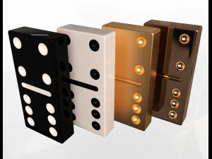 domino knuckles set 3D Model