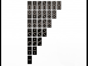 domino knuckles set Model 3D