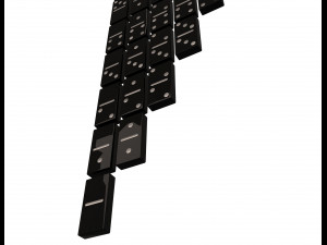 domino knuckles set Model 3D