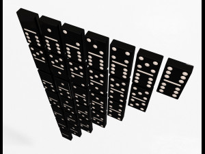 domino knuckles set Model 3D