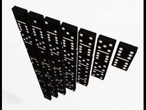 domino knuckles set 3D Model