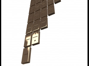 domino knuckles set Model 3D