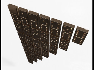 domino knuckles set Model 3D