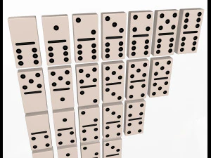 domino knuckles set 3D Model