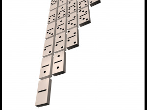domino knuckles set Model 3D