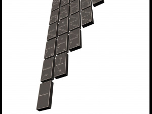 domino knuckles set Model 3D