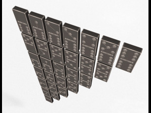 domino knuckles set Model 3D