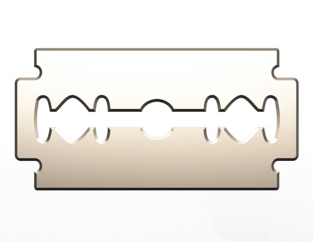 double edge rapira razor blades 3D Model .c4d .max .obj .3ds .fbx .stl .blend 