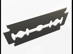 double edge rapira razor blades 3D Model