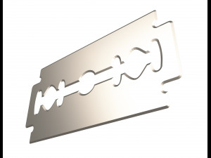 double edge rapira razor blades 3D Model