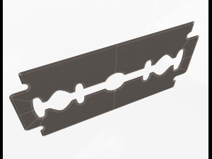 double edge rapira razor blades 3D Model