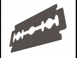 double edge rapira razor blades 3D Model