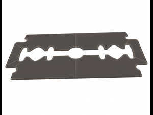 double edge rapira razor blades 3D Model