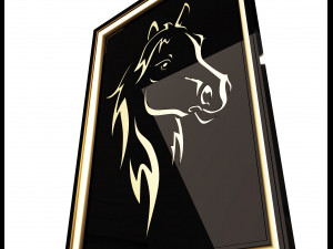 horse frame decoration Model 3D